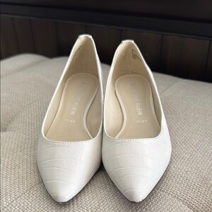 Anne Klein Women's White Flats